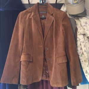 Banana Republic Caramel Suede Blazer